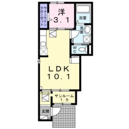 上小田井駅 徒歩22分 1階の物件間取画像